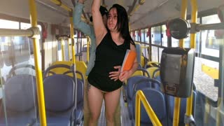 Student Gets Wildly Fucked on a Public Bus in Broad Daylight!