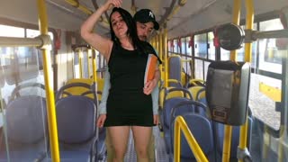 Student Gets Wildly Fucked on a Public Bus in Broad Daylight!