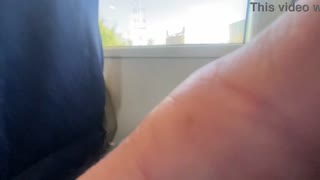 Amateur MILF delivers intense handjob and cumshot on a public train. Her skills shine in this daring outdoor encounter