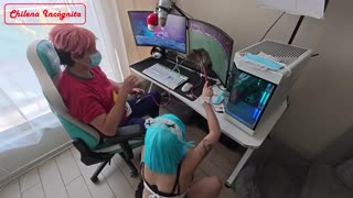 Pengapit cosplay patuh anak bos jadi trailer makan air mani liar 😈🍆