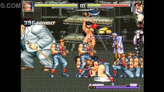 mai shiranui endures endless gangbang doggystyle creampies in hentai mugen orgy