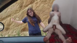 Oh the Pain as This Petite 18+ Latina from Tijuana Offers Her Tight Ass to a Stranger for Cash Creampie