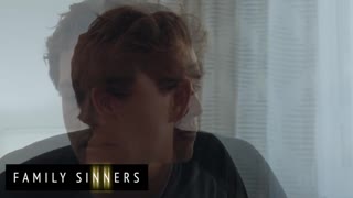 brunette's wet shaved pussy tempts guy with sloppy blowjob backshots and creampie