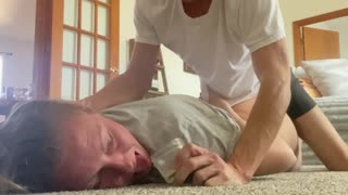 Fuck me from behind eating cum