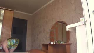 Neighbor Peeks at Chubby Milf's Curvy Body Display