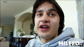 Busty ebony mature pleasures with big booty next to him