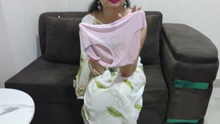 indian babe gets fucked DOGGYSTYLE with dirty talk while home alone