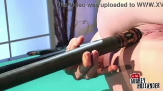 Audrey writhes in latex bikini grinding dildo to shuddering anal bliss!