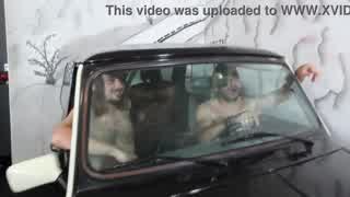 six of us fit into a mini for a completely crazy orgy with joss