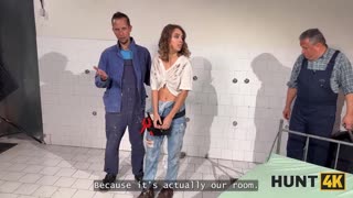 Worker Fucks Boss Right in Front of Boyfriend for Hunt4k