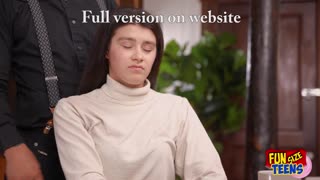 Funsize petite 18+ babe takes massive cock deep in throat pussy and tight ass