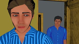 animated threesome with big ass babe in doggystyle action