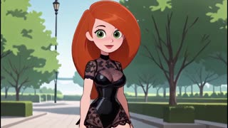 曲線美赤毛3Dヘンタイ巨乳娘の可愛黒ランジェリートライオンAI