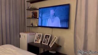 I had the biggest fuck with the hot neighbor I invited to watch a movie, I punched my dick in her pussy and came in her mouth