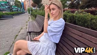 Vip4k Cute Blonde Gets Picked Up and Fucks Stranger While Boyfriend Watches