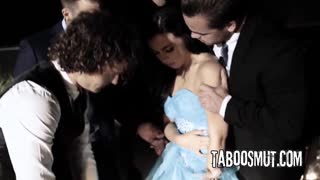 Whitney Wright's Prom Night Turns into Hardcore Outdoor Gangbang Orgy with Deepthroat