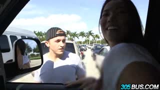 Amateur Asian Kalina Ryu Gets Wild on the 305Bus for Cash