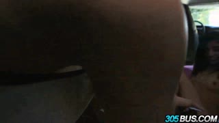 Veronica Rodriguez Overcome with Excitement Taking Cocks on the 305 Bus