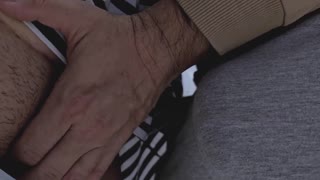 WOW! Stranger Shoves Cock Under Skirt Past Panties and Bursts Cum on Crowded Bus!