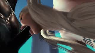 Blonde bimbo queen craves massive black cock in animated interracial scene