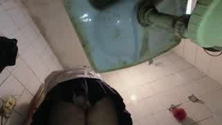 that perv sneaks in while i'm stripping my uniform in the bathroom... like spying on me?