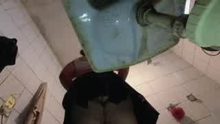 that perv sneaks in while i'm stripping my uniform in the bathroom... like spying on me?