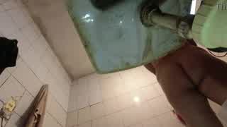 that perv sneaks in while i'm stripping my uniform in the bathroom... like spying on me?