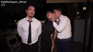 chatty threesome slams tattooed slut with double penetration acadia hell