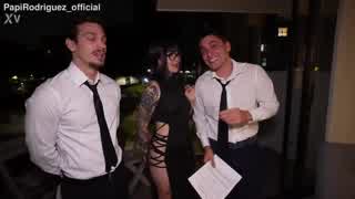 chatty threesome slams tattooed slut with double penetration acadia hell