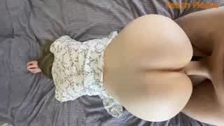 homemade amateur couple bangs big booty white girl with huge natural tits on the bed