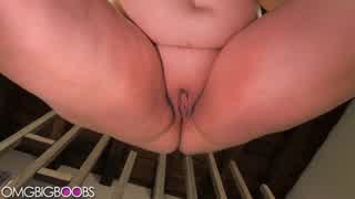 bbw with huge tits bounces fat pussy and saggy boobs everywhere!