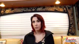 scarlet foxx gives sloppy rimjob and handjob with her inked body