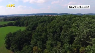 czech girl masturbates outdoors with deep pleasure
