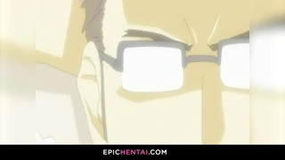 Profesor de Hentai en acción de trío salvaje y apasionado