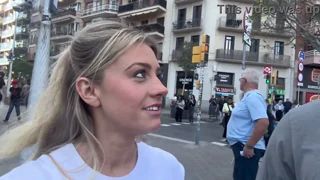 fit pawg tour guide with perfect round ass and big tits gets hard fucked outdoors in barcelona by long cock doggystyle and cowgirl