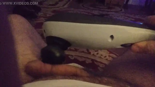 First Back Massager Buzz on Small Cock - Part 1