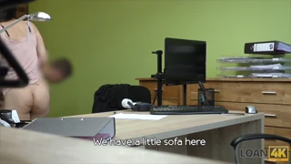 Loan4k. Chętna agentka cieszy się przyjemnością analną