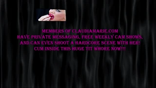 Claudia Marie, did that black stud's creampie get you pregnant?