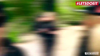 Yo tourist Jason Steel picks up sexy Czech babe Sweet Cat for van fuck blowjob and rough public ride