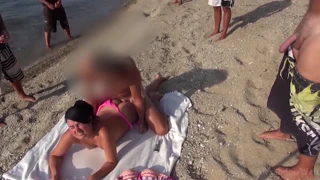 Ecstatic Cum Party Thrills on Beach - Asshole Open for Everyone!