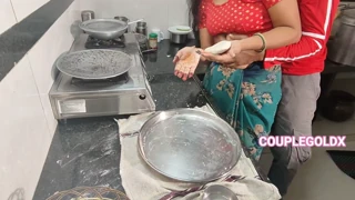man, i caught komal outside and just had to fuck her hard in the kitchen