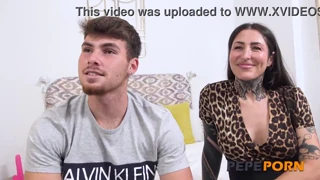 Lara Croft, 41 year old Spanish cougar, unleashes epic blowjob and fuck in her porn debut!