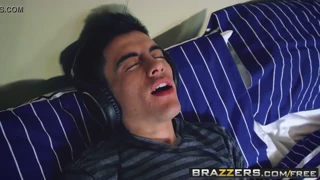 Brazzers Teens 18+ Yoga Threesome Double Blowjob Rough Ass in Stockings Uniform