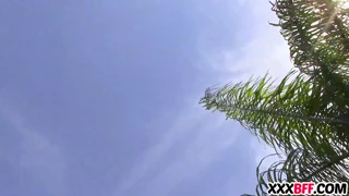 Petite teens dive into Independence Day group sex with big cocks