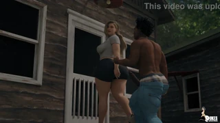 pawg camp counselor lures bbc thug to tent for interracial 3d creampie fun 👀