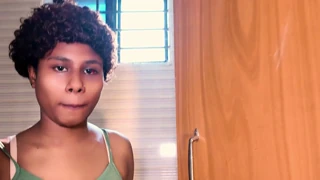 yo check this amateur interracial couple's hot home fuck session