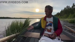 amateur couple's hilarious boat sex on the lake turns wild with tight pussy riding big cock! 😂🚤💦