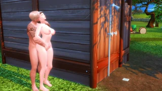 Busty hentai girl masturbates and gets double penetrated
