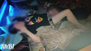 Redhead Milf Wife Moans Through Real Orgasm on Squeaky Lit Hotel Bed Missionary Pussy Licking