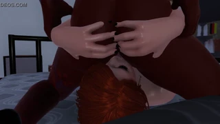 Feuerrote lesbische Babes tauchen in intensive Muschi-Lecken und Finger-Action ein. Ihre Ebony- und Rothaarige-Chemie entflammt in atemberaubendem HD